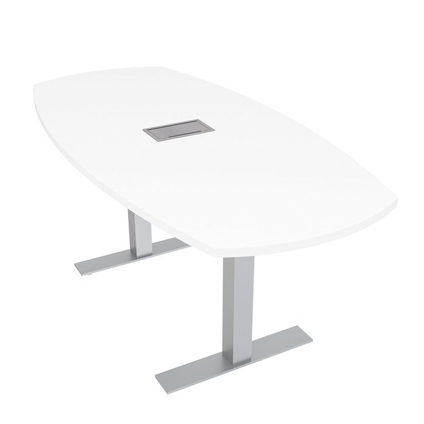 33.5 in W, 69.5 in L, 29 in H, Engineered Wood Top, White